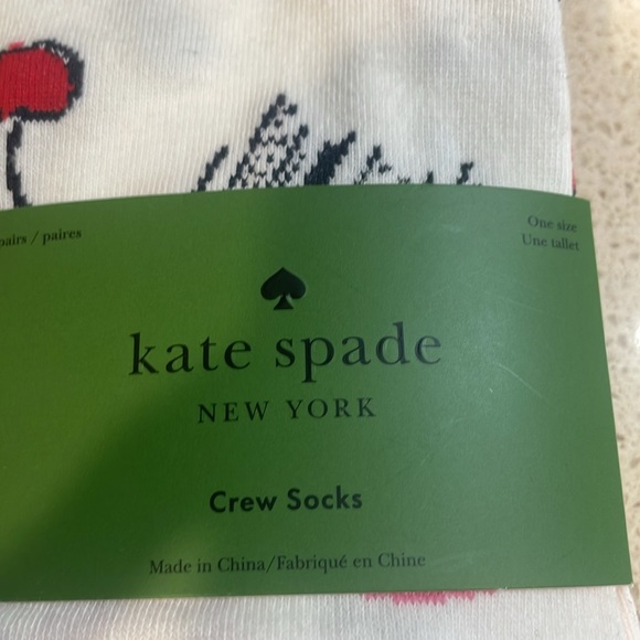 Kate Spade NWT Set of 3 Crew Socks - Picture 2 of 4